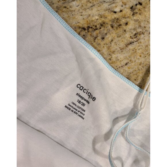 Lot of 3 CACIQUE Sleepwear WOMEN Nightgown & 2 Tanks Plus Size 18/20 *stains - Picture 14 of 16